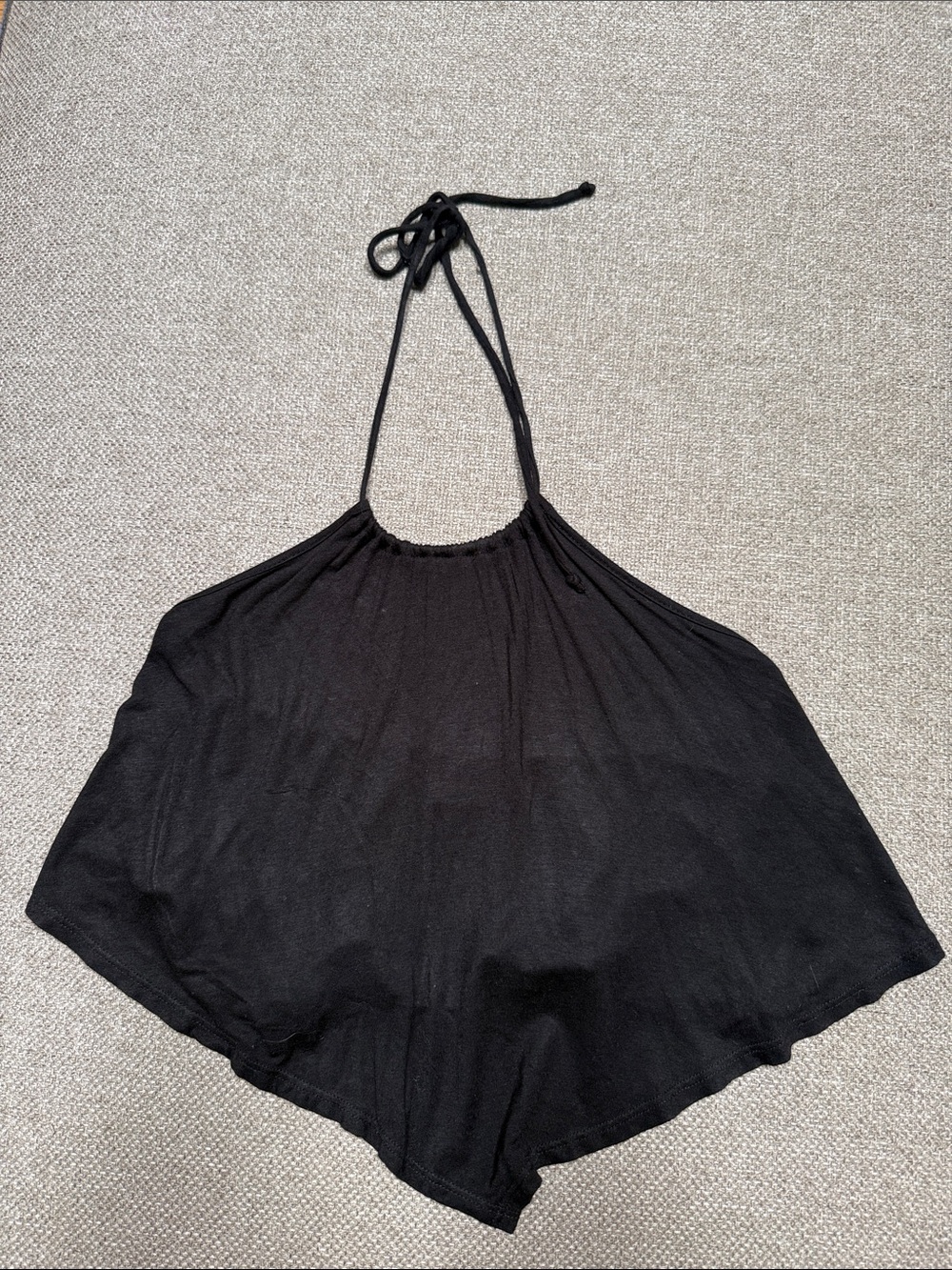 Women’s Black Halter Swing Camisole Top